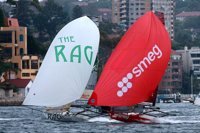 Australian 18ft Skiffs Club Championship, Race 12 © Frank Quealey /Australian 18 Footers League http://www.18footers.com.au